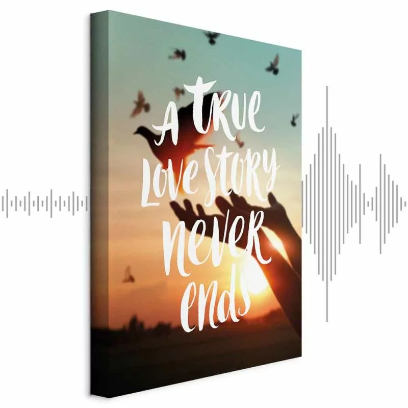 Obraz - A True Love Story Never Ends (1-częściowy) pionowy - obrazek 1
