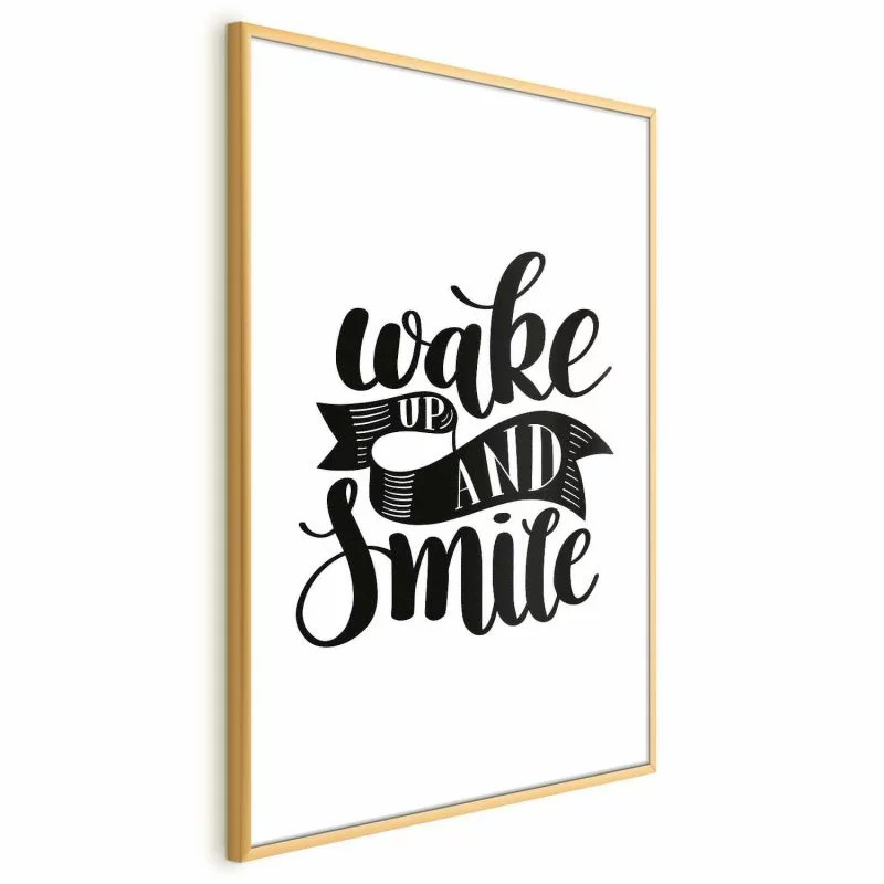 Plakat - Wake up and smile - obrazek 1