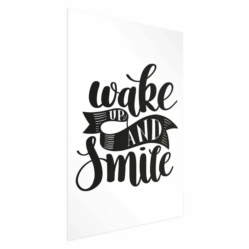 Plakat - Wake up and smile - obrazek 1