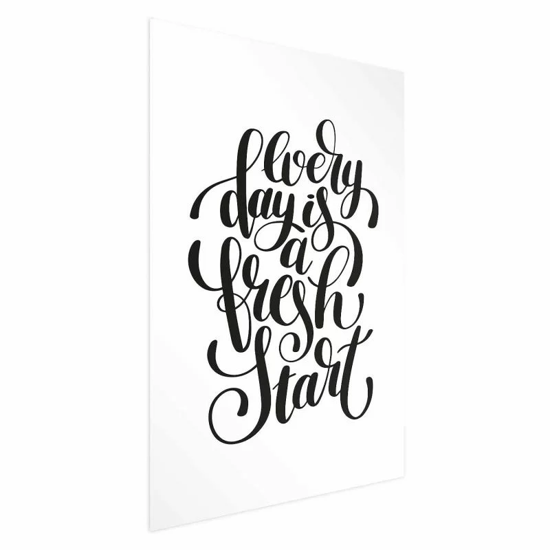 Plakat - Every day a fresh start - obrazek 1
