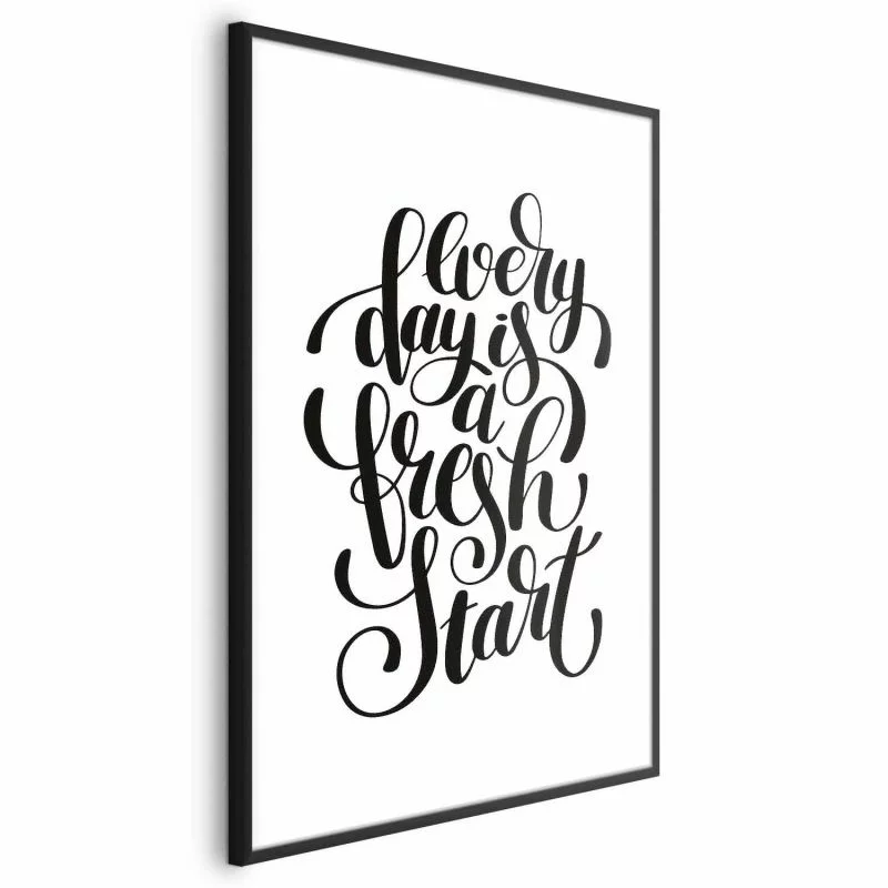 Plakat - Every day a fresh start - obrazek 1