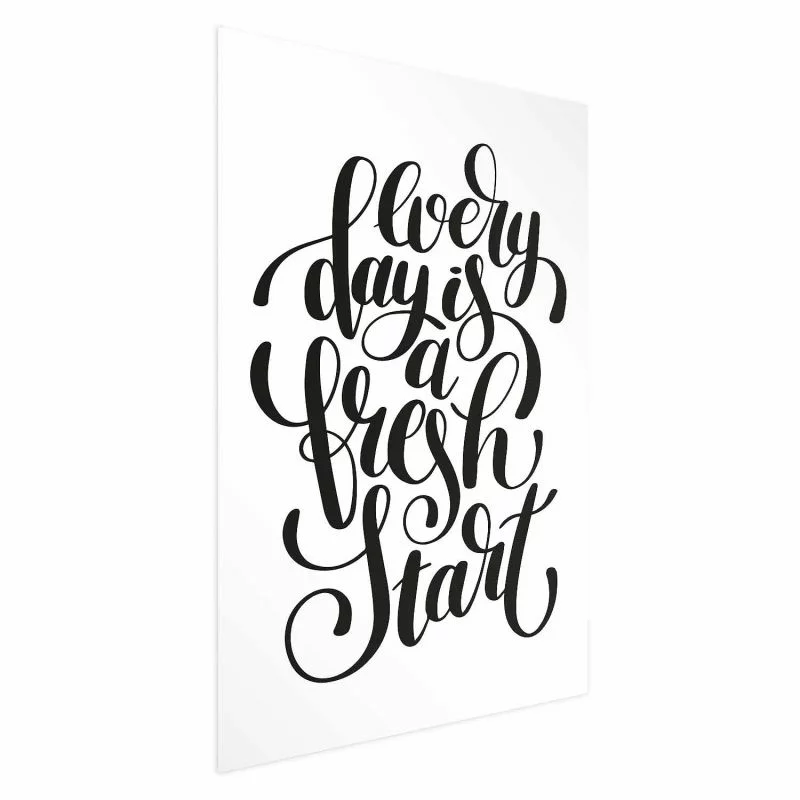 Plakat - Every day a fresh start - obrazek 1