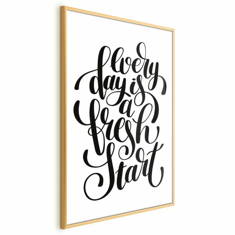 Plakat - Every day a fresh start - obrazek 1