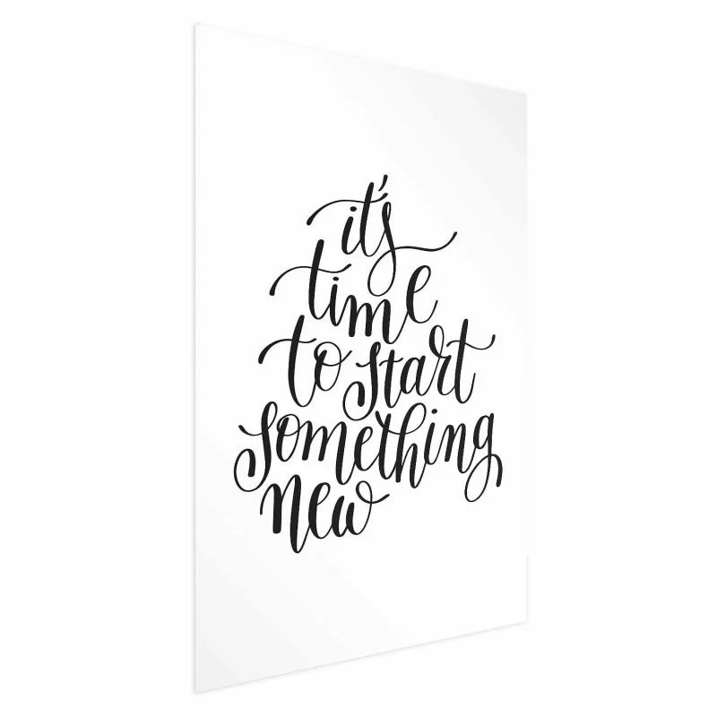 Plakat - It's time to start something new - obrazek 1