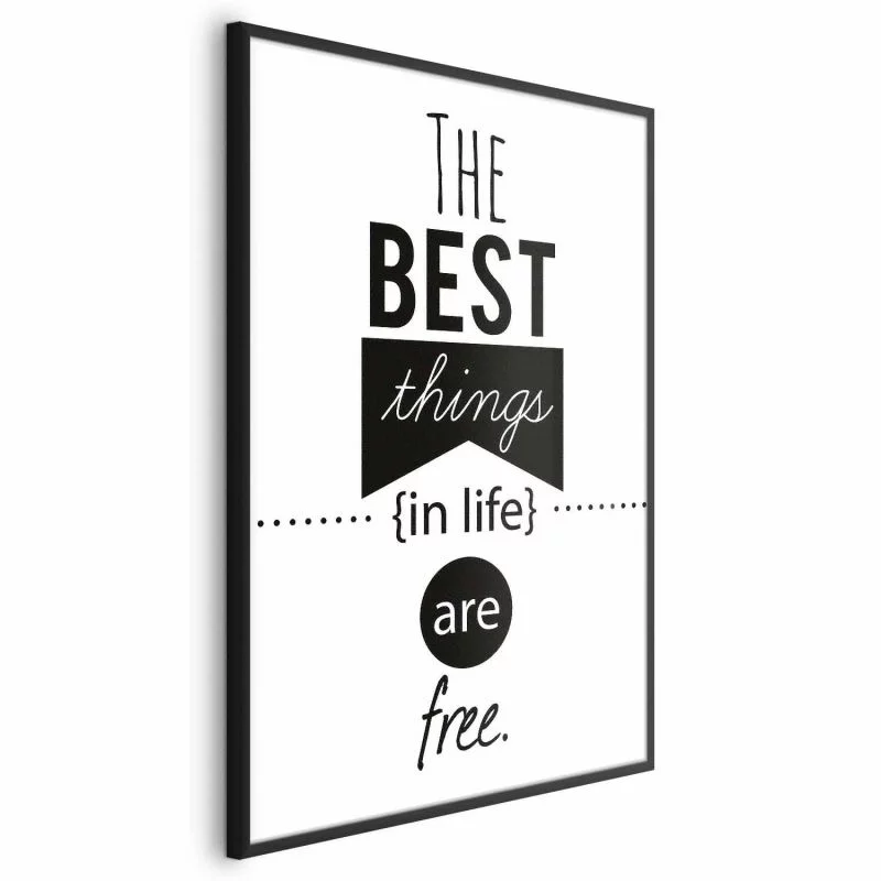 Plakat - The best things in life are free - obrazek 1