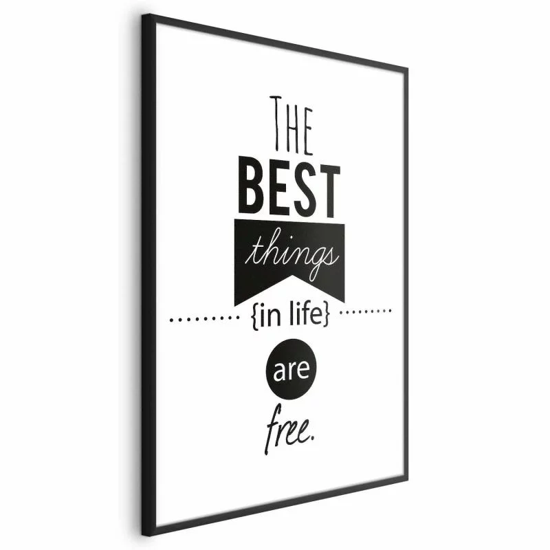 Plakat - The best things in life are free - obrazek 1