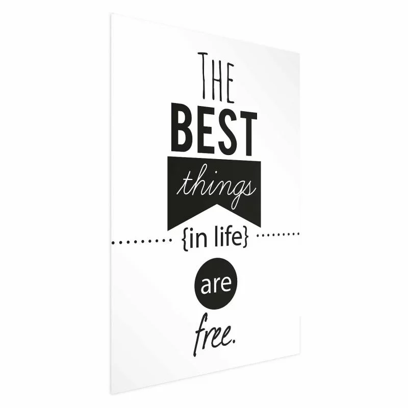Plakat - The best things in life are free - obrazek 1