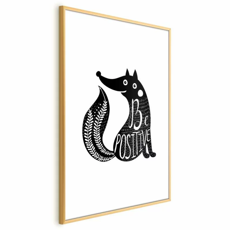 Plakat - Be positive - obrazek 1
