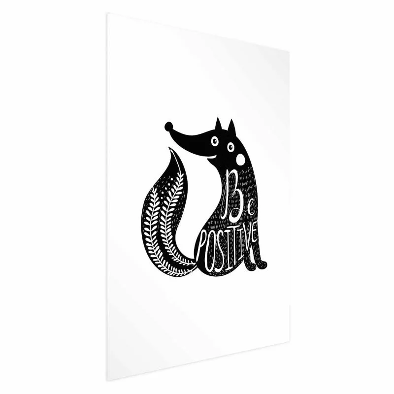 Plakat - Be positive - obrazek 1