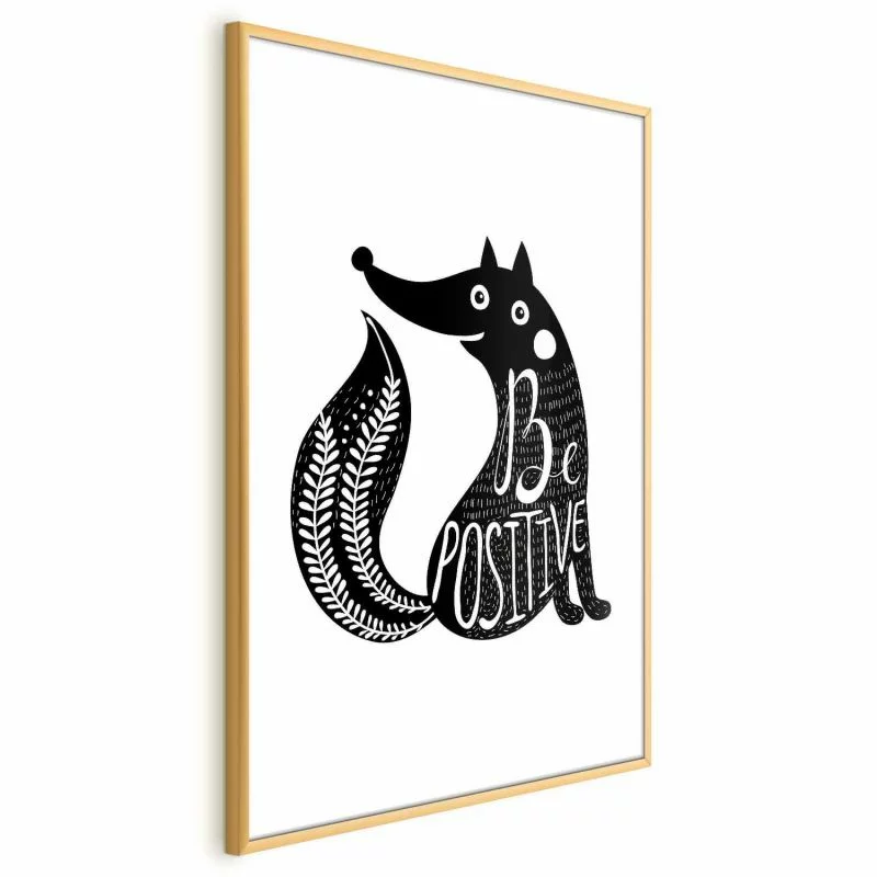 Plakat - Be positive - obrazek 1