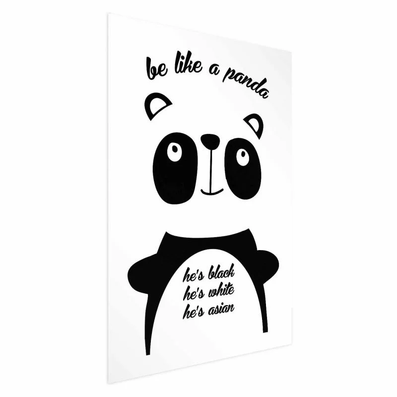 Plakat - Be like a panda - obrazek 1