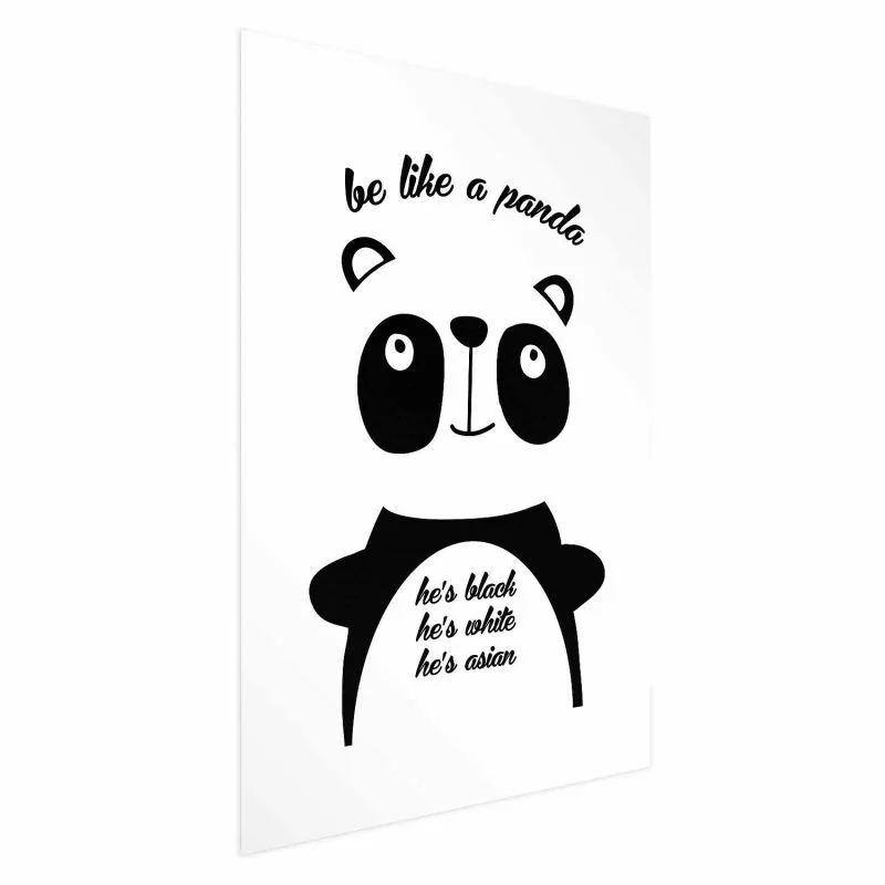 Plakat - Be like a panda - obrazek 1