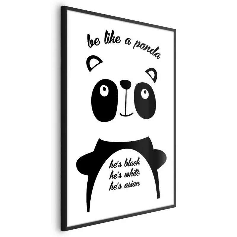 Plakat - Be like a panda - obrazek 1