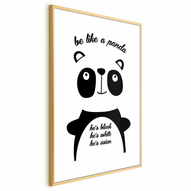 Plakat - Be like a panda - obrazek 1
