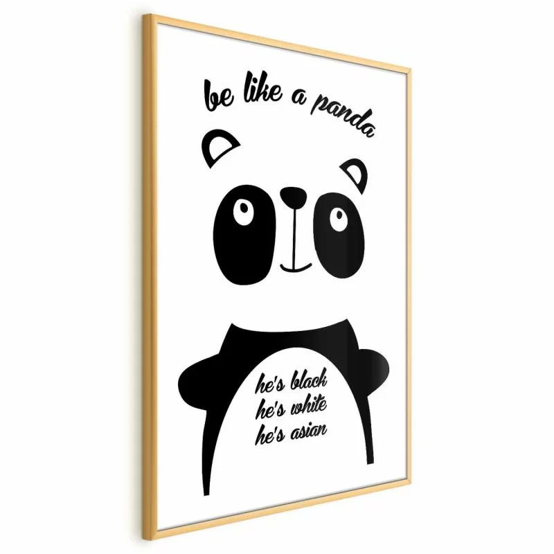 Plakat - Be like a panda - obrazek 1