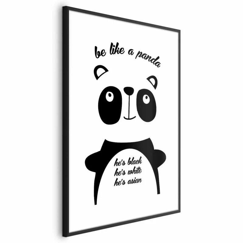 Plakat - Be like a panda - obrazek 1
