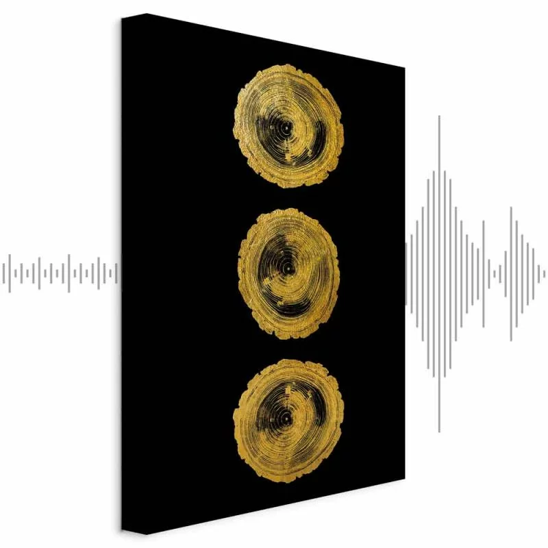 Obraz - Złote sęki (1-częściowy) pionowy - obrazek 1