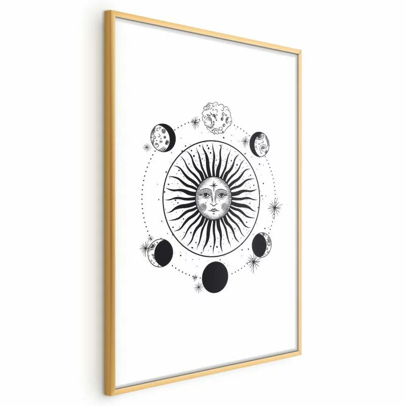 Plakat - Fazy księżyca - obrazek 1