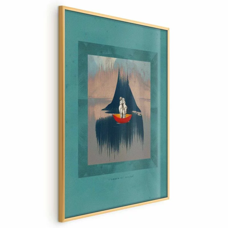 Plakat - Para na łodzi - obrazek 1