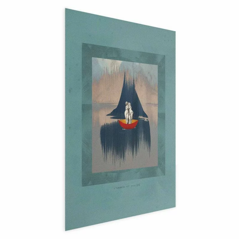 Plakat - Para na łodzi - obrazek 1