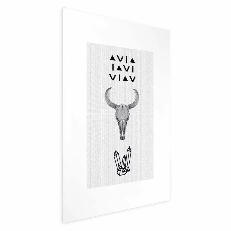Plakat - Zwierzęca czaszka - obrazek 1