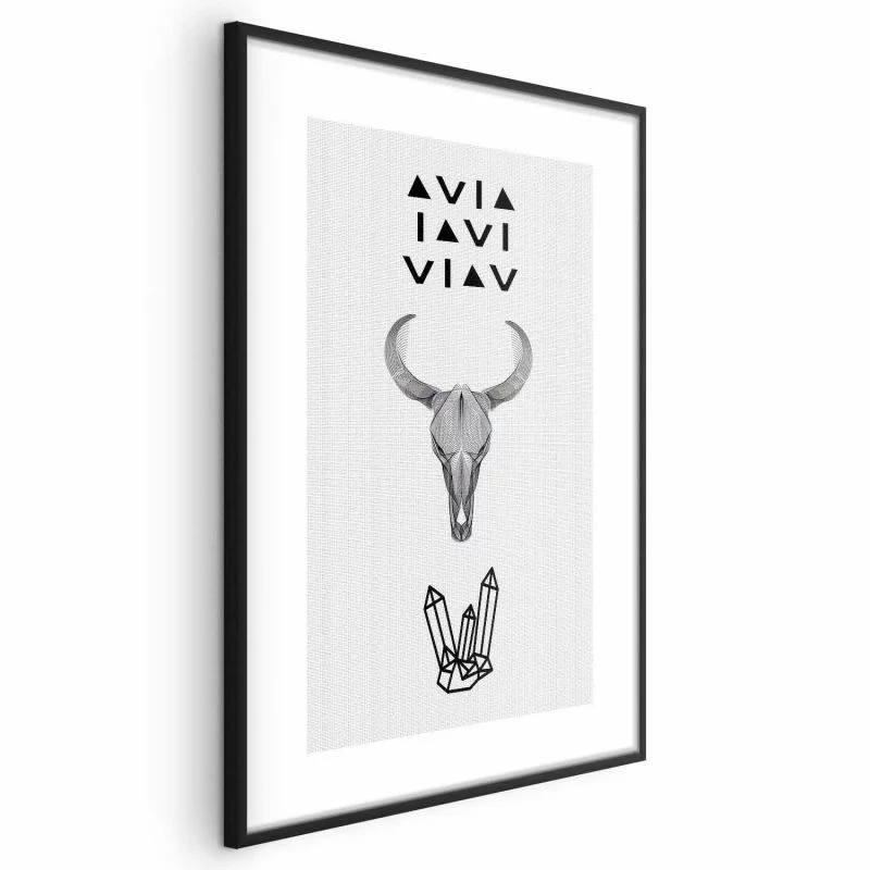 Plakat - Zwierzęca czaszka - obrazek 1