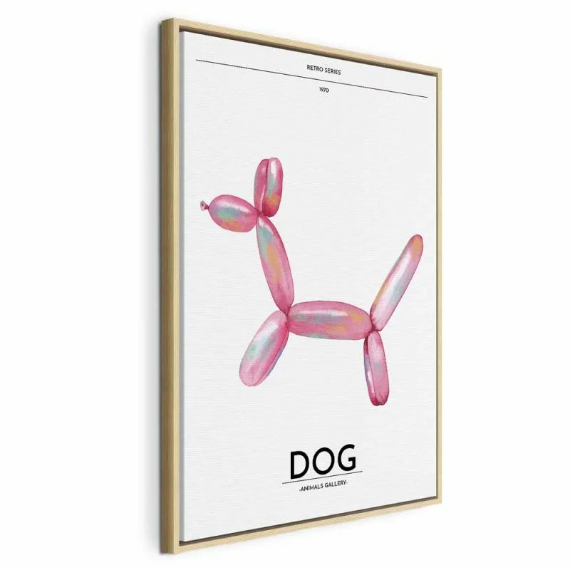Obraz - Holo-Dog - Kolorowy pies w stylu retro - obrazek 1