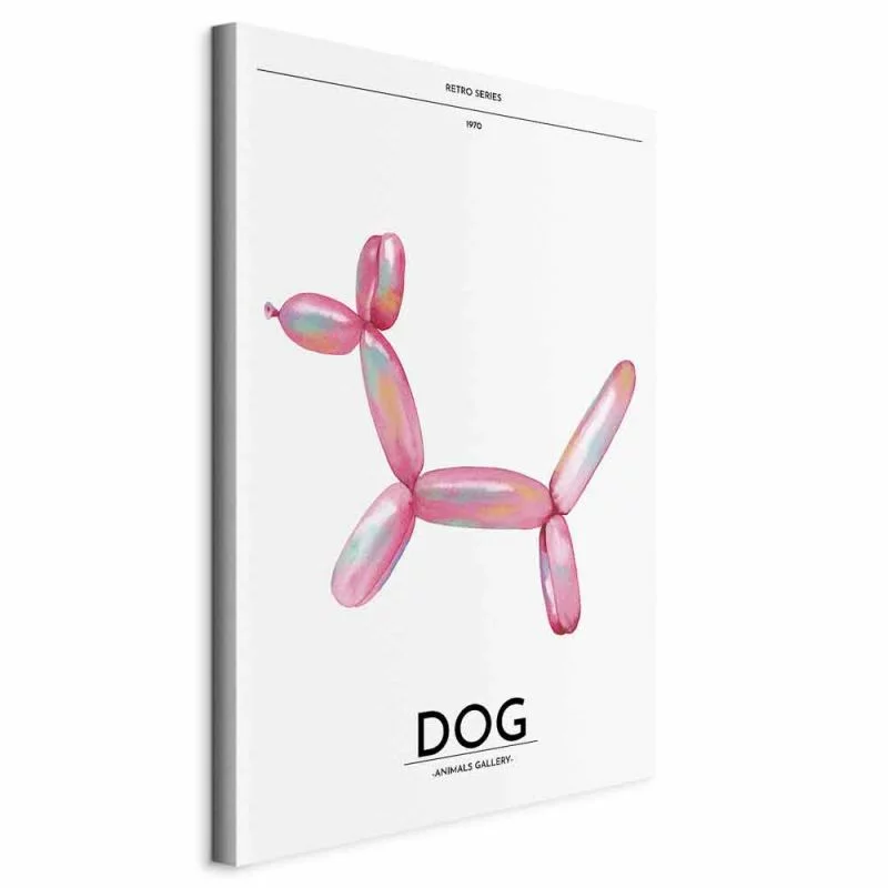 Obraz - Holo-Dog - Kolorowy pies w stylu retro - obrazek 1