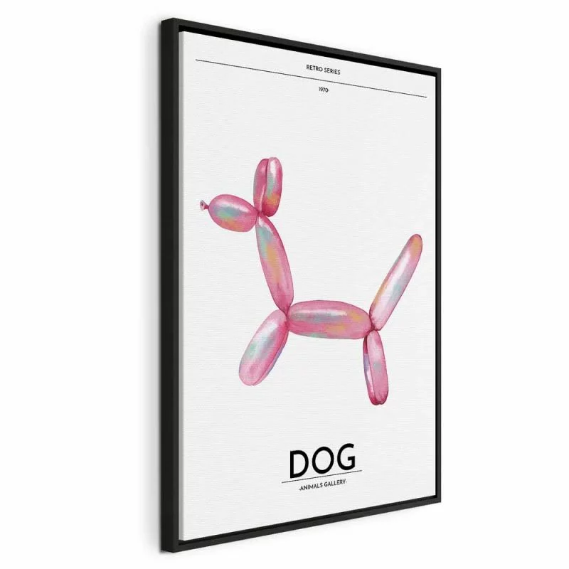 Obraz - Holo-Dog - Kolorowy pies w stylu retro - obrazek 1