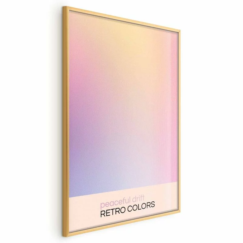 Plakat - Peaceful Drift - Delikatne pastelowe odcienie tworzące harmonijną całość - obrazek 1