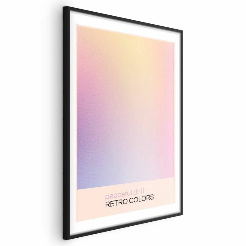 Plakat - Peaceful Drift - Delikatne pastelowe odcienie tworzące harmonijną całość - obrazek 1