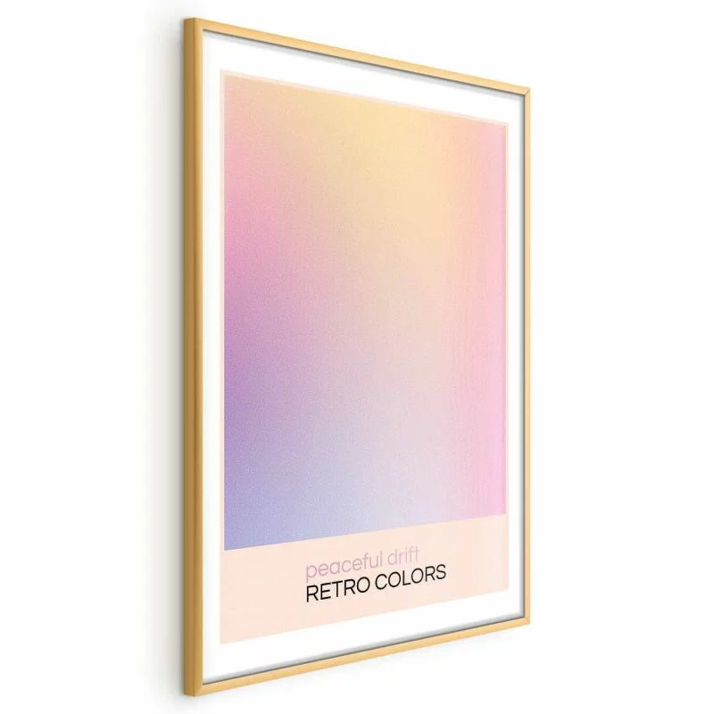 Plakat - Peaceful Drift - Delikatne pastelowe odcienie tworzące harmonijną całość - obrazek 1