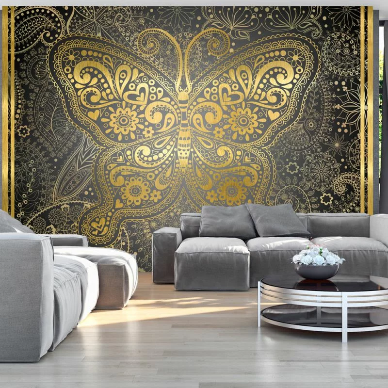 Fototapeta wodoodporna - Złoty motyl - obrazek 1