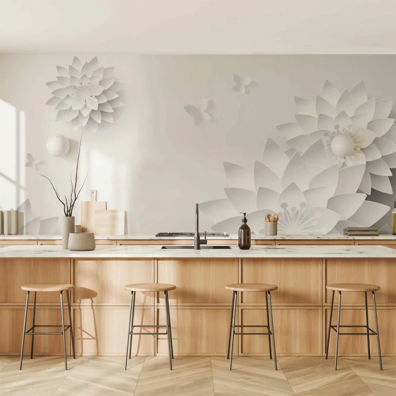 Fototapeta - Orientalne kwiaty - obrazek 1