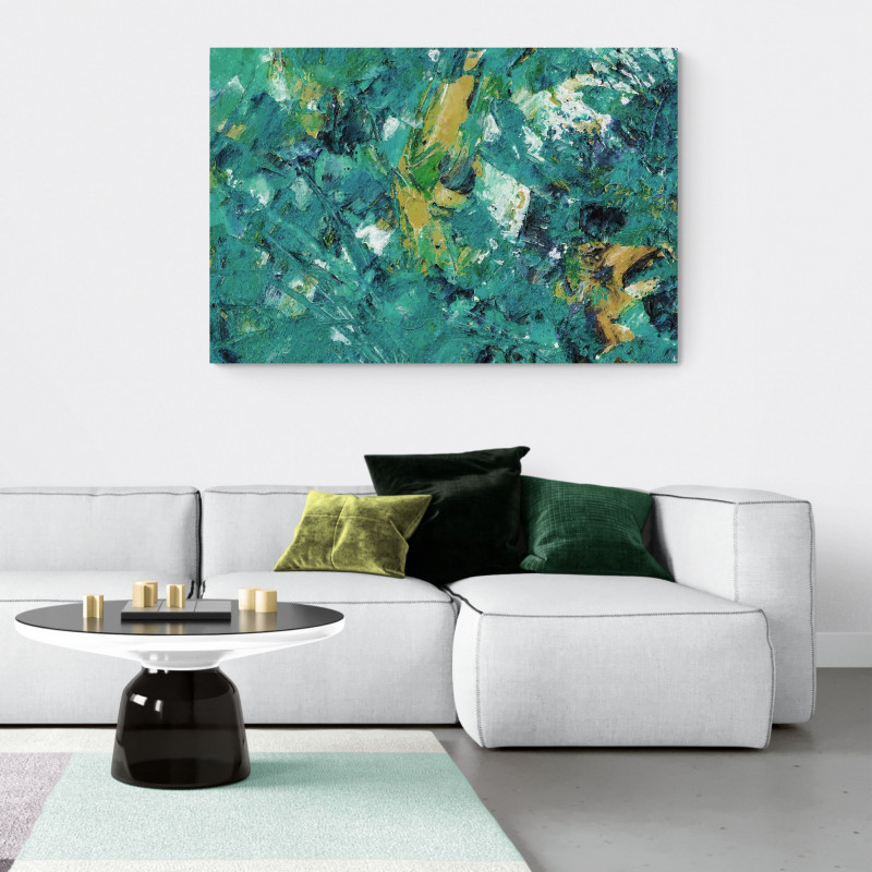 Obraz na płótnie - zielona abstrakcja