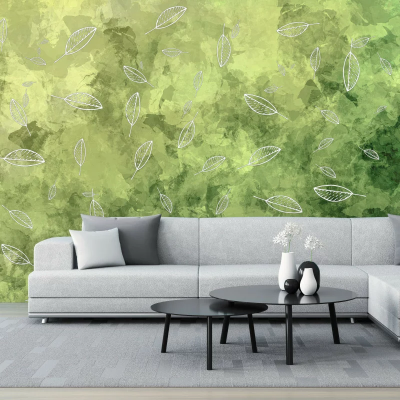 Fototapeta mozaika liści - obrazek 1