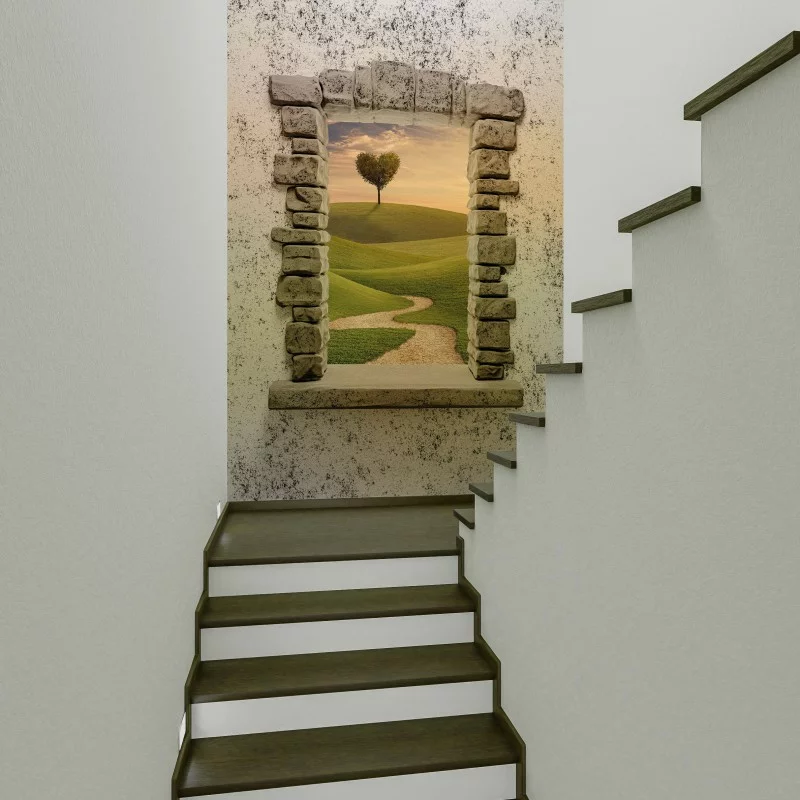 Fototapeta 3D na półpiętro - obrazek 1
