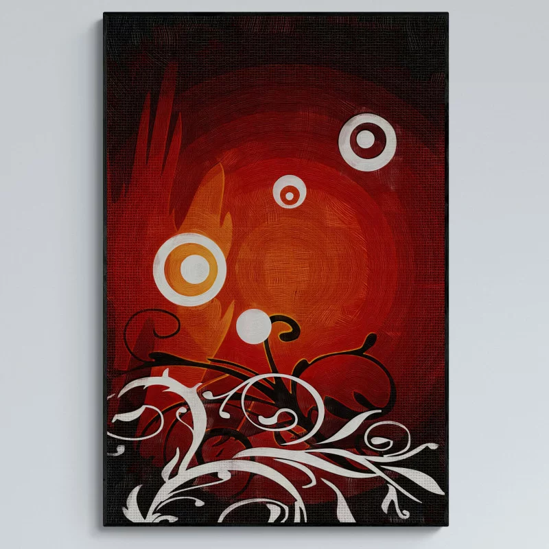 Obraz w ramie 80x120 - Ognista Elegancja - obrazek 1