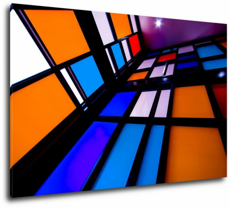 Obraz na płótnie - kolorowa abstrakcja - obrazek 1