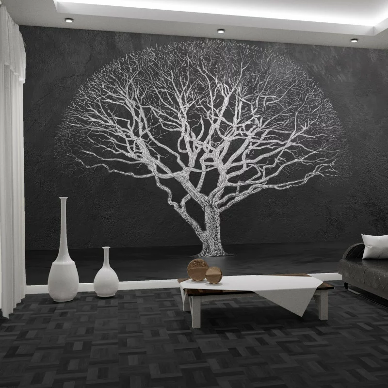 Fototapeta 3D - drzewo w pokoju - obrazek 1