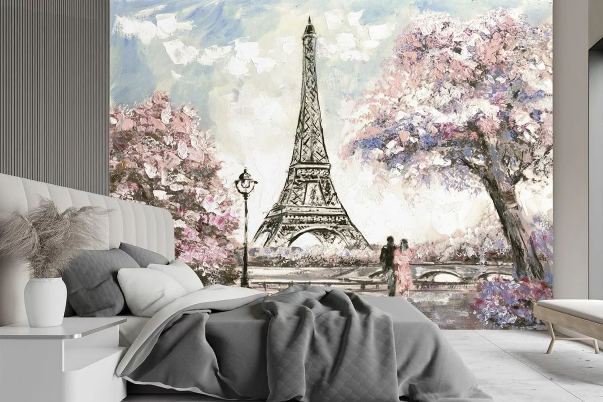 Fototapeta, Paryż Wieża Eiffla wiosną - obrazek 1
