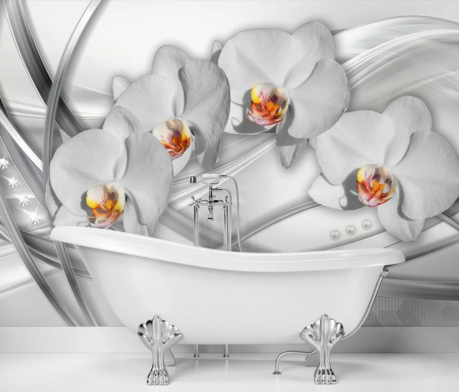 Fototapeta, Abstrakcyjne orchidee - obrazek 1