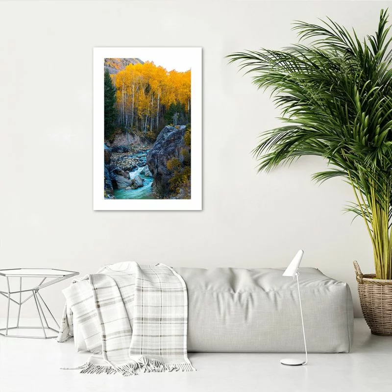 Plakat, Potok w lesie - obrazek 1