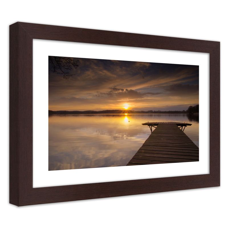 Obraz w ramie, Pomost na jeziorze