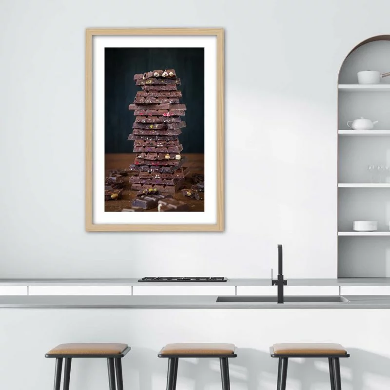 Obraz w ramie, Wieża z czekolady deserowej - obrazek 1