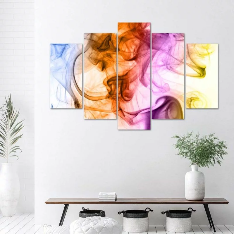 Obraz pięcioczęściowy Deco Panel, Zabawa z kolorem - obrazek 1