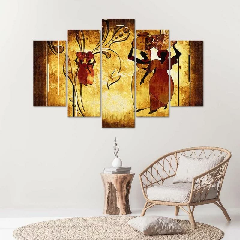 Obraz pięcioczęściowy Deco Panel, Kobiety afrykańskie - obrazek 1