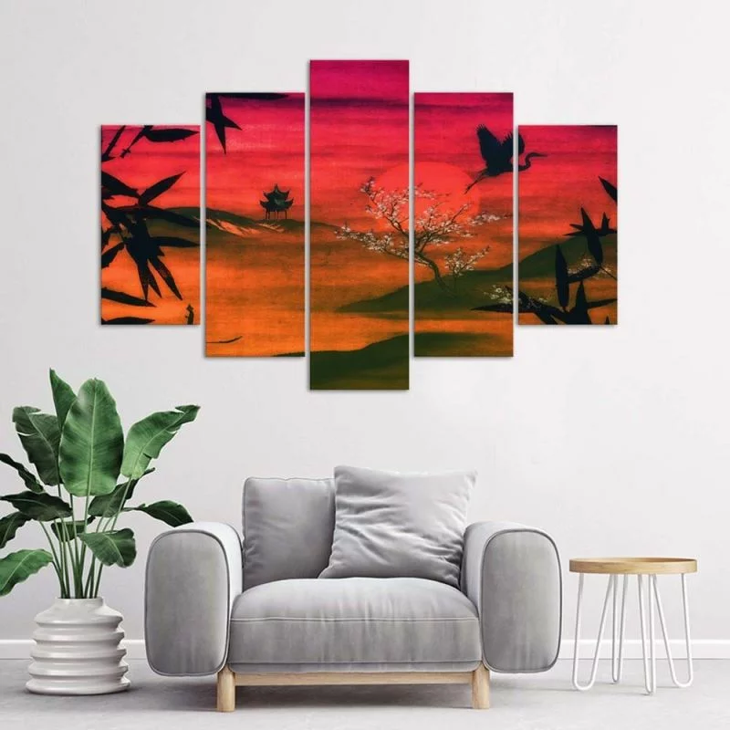 Obraz pięcioczęściowy Deco Panel, Japonia skąpana w słońcu - obrazek 1