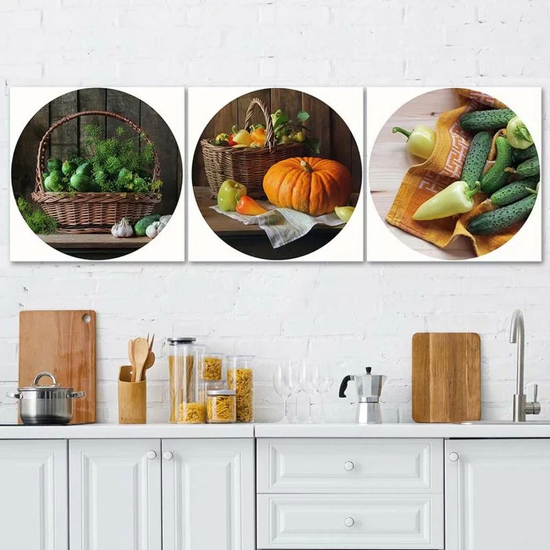 Zestaw obrazów Deco Panel, Jesienna kuchnia - obrazek 1