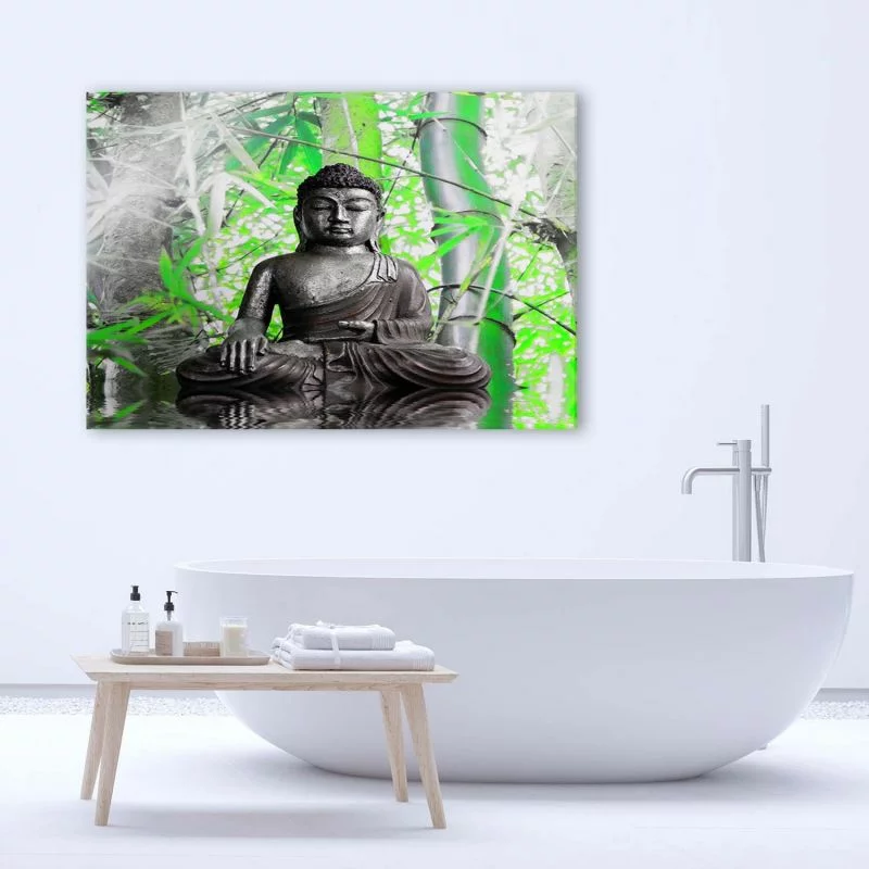 Obraz Deco Panel, Budda i liście - obrazek 1
